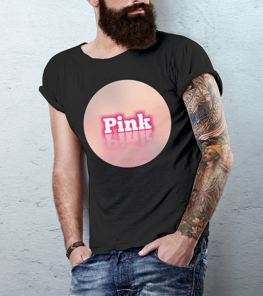 Pink Iconic Bubblegum Reflection T-Shirt