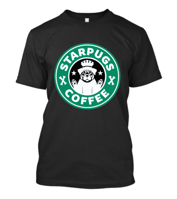 Starpugs Coffee Pug Crown T-Shirt