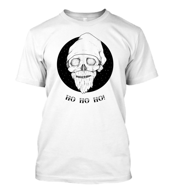 Ho Ho Ho Christmas Santa Skull T-Shirt