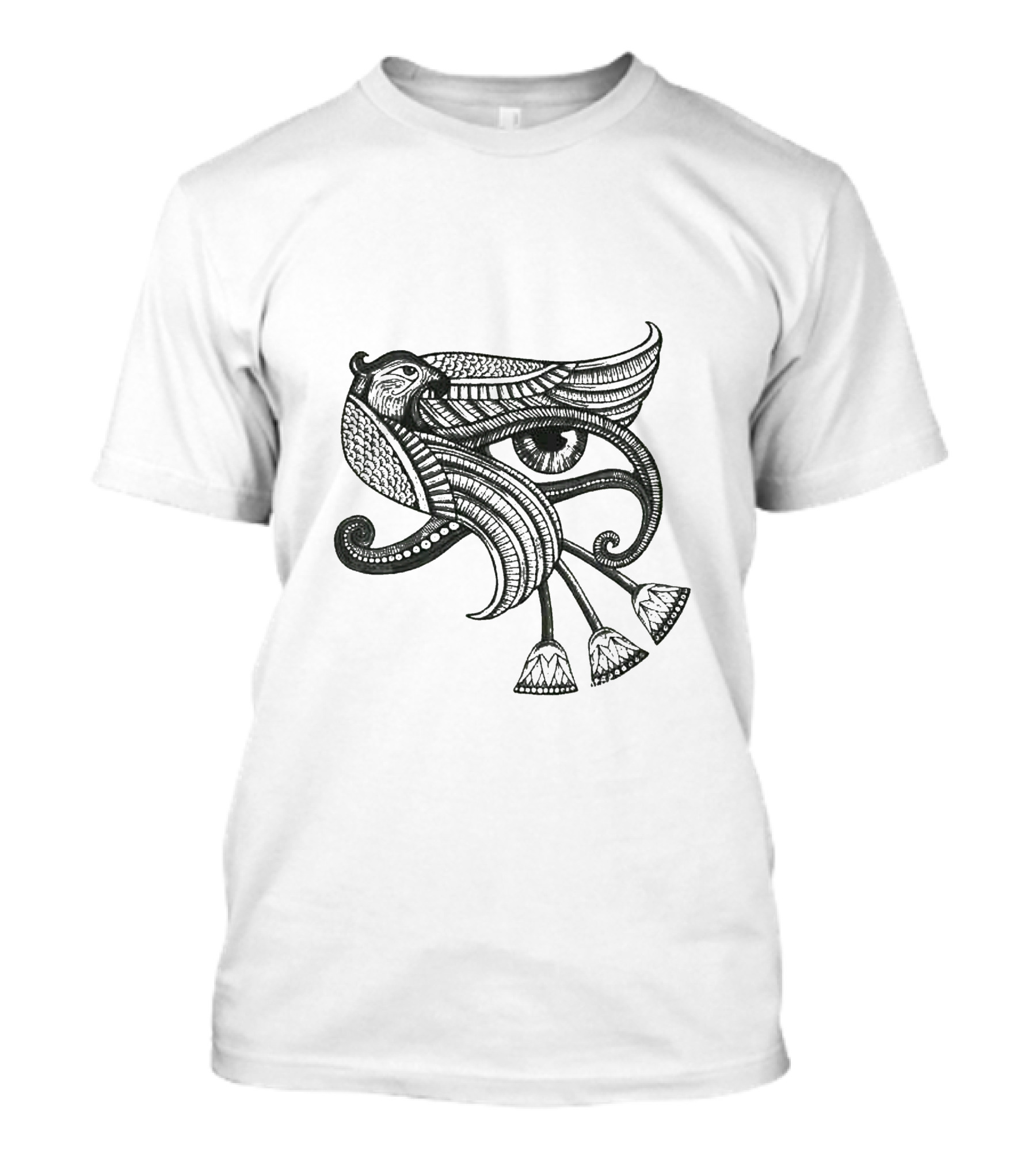 Horos Eye4 Winged Egyptian Eye Of Horus T-Shirt