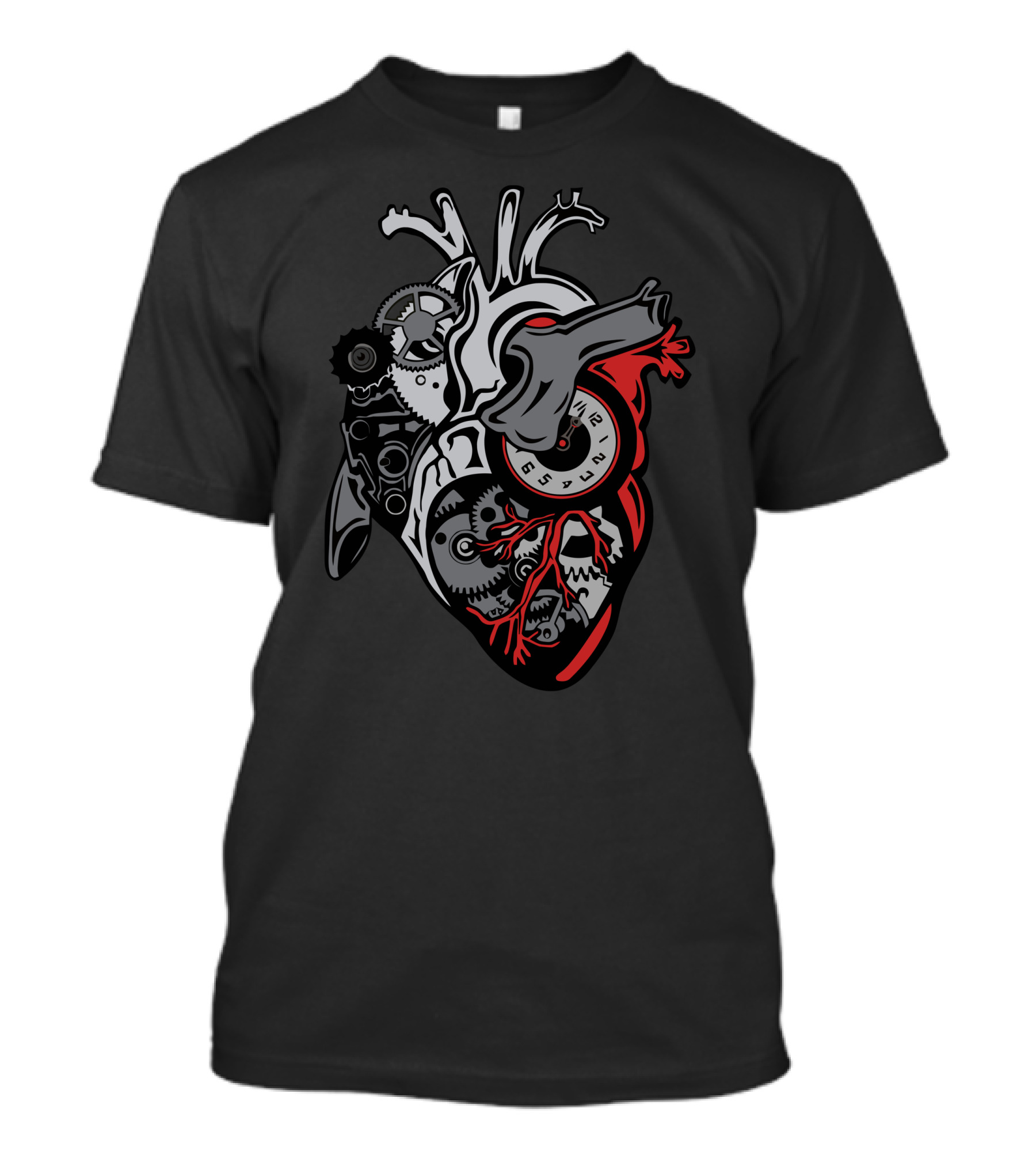 Human Machineheart Mechanical Gear T-Shirt