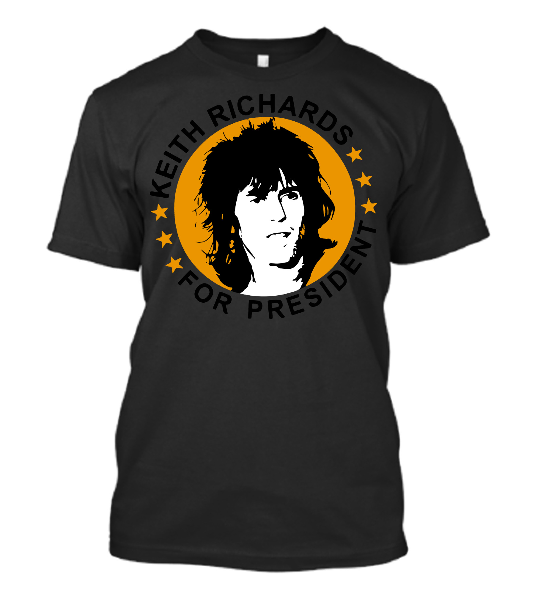 Keith Richards For President Stars T-Shirt