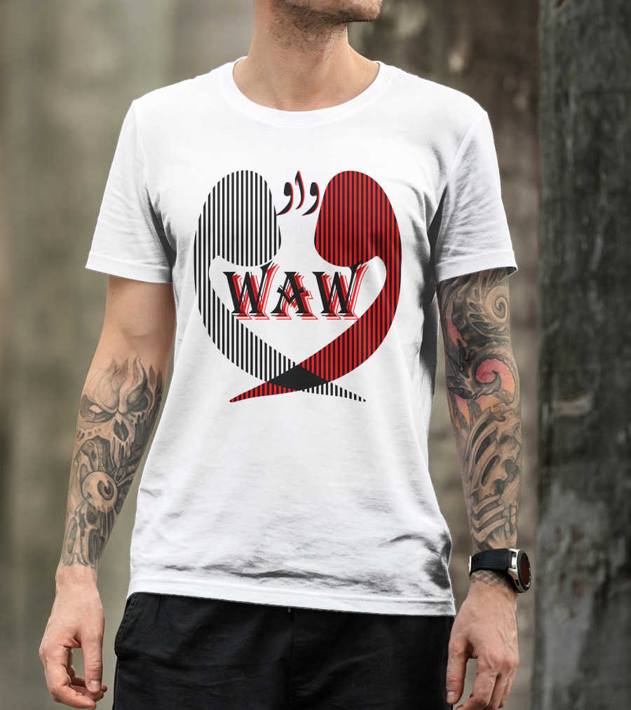 WAW Striped Abstract T-Shirt