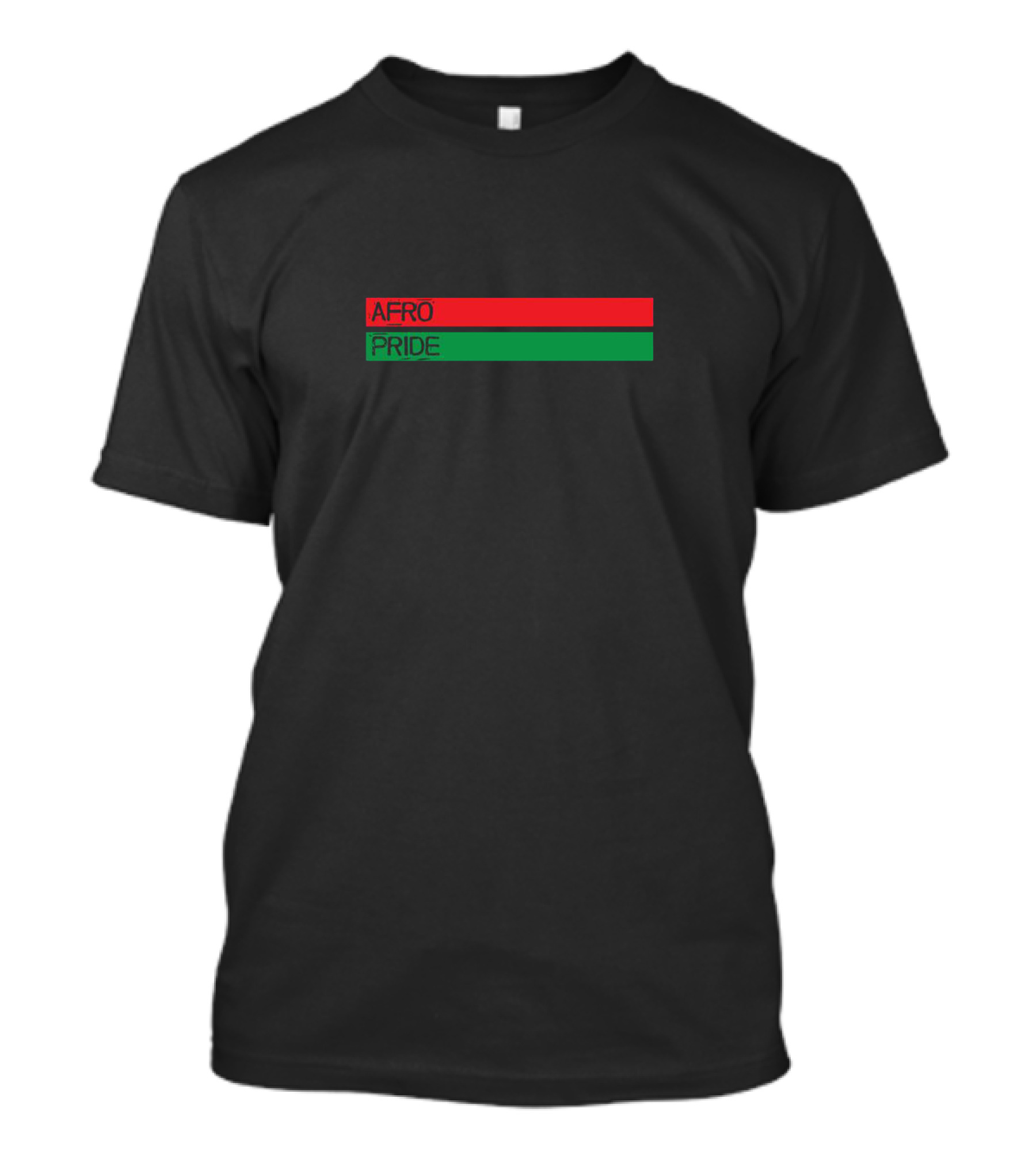AFRO PRIDE Red And Green Stripes T-Shirt