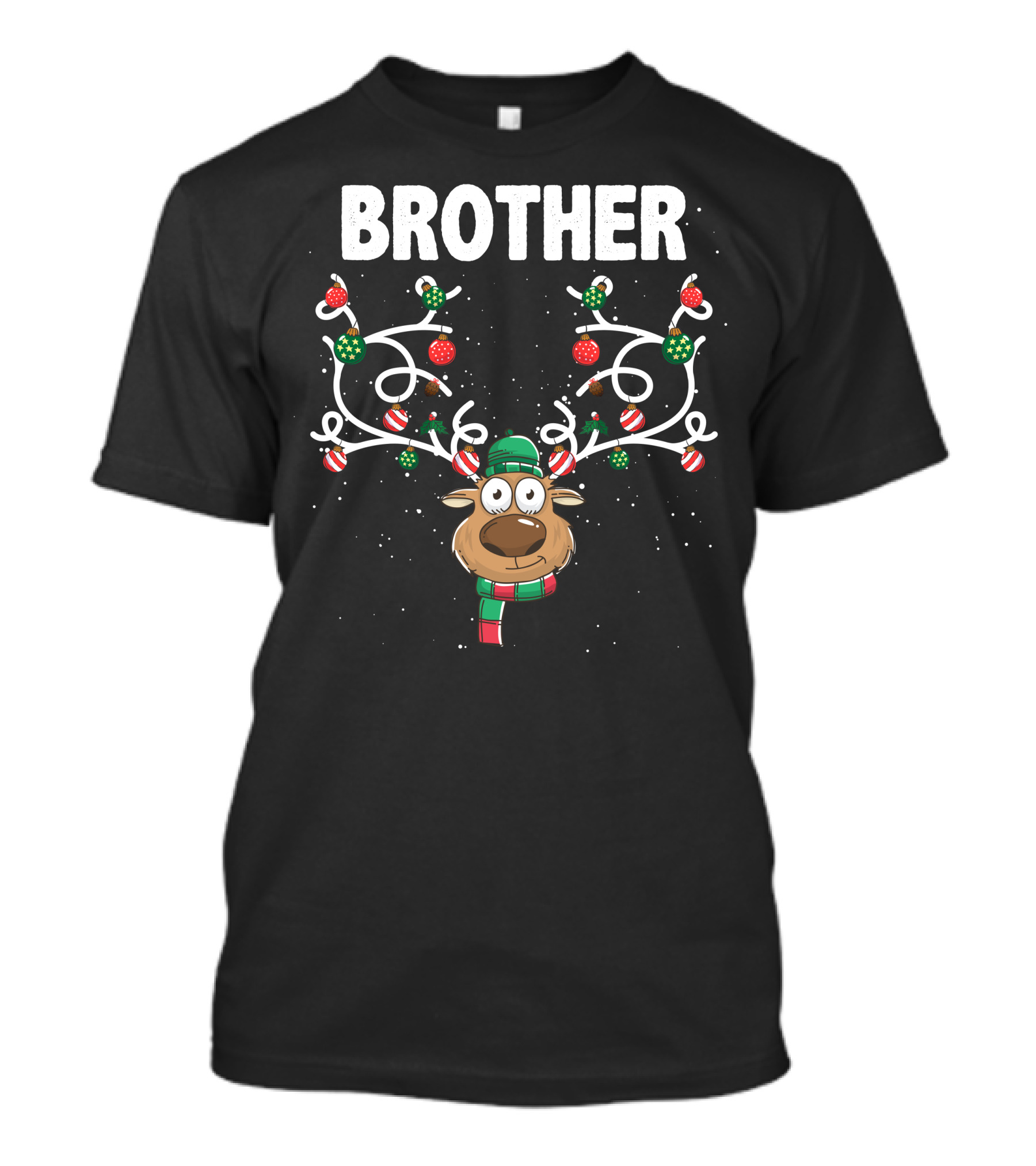 Brother Christmas Reindeer Antlers Ornaments T-Shirt