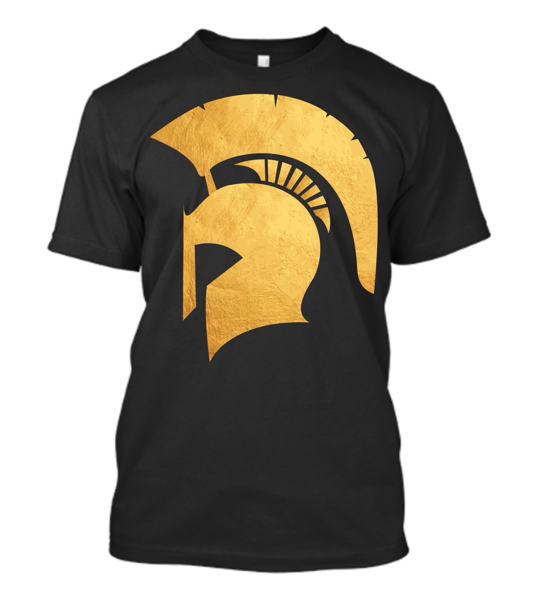 Spartan Gold Helmet Emblem T-Shirt