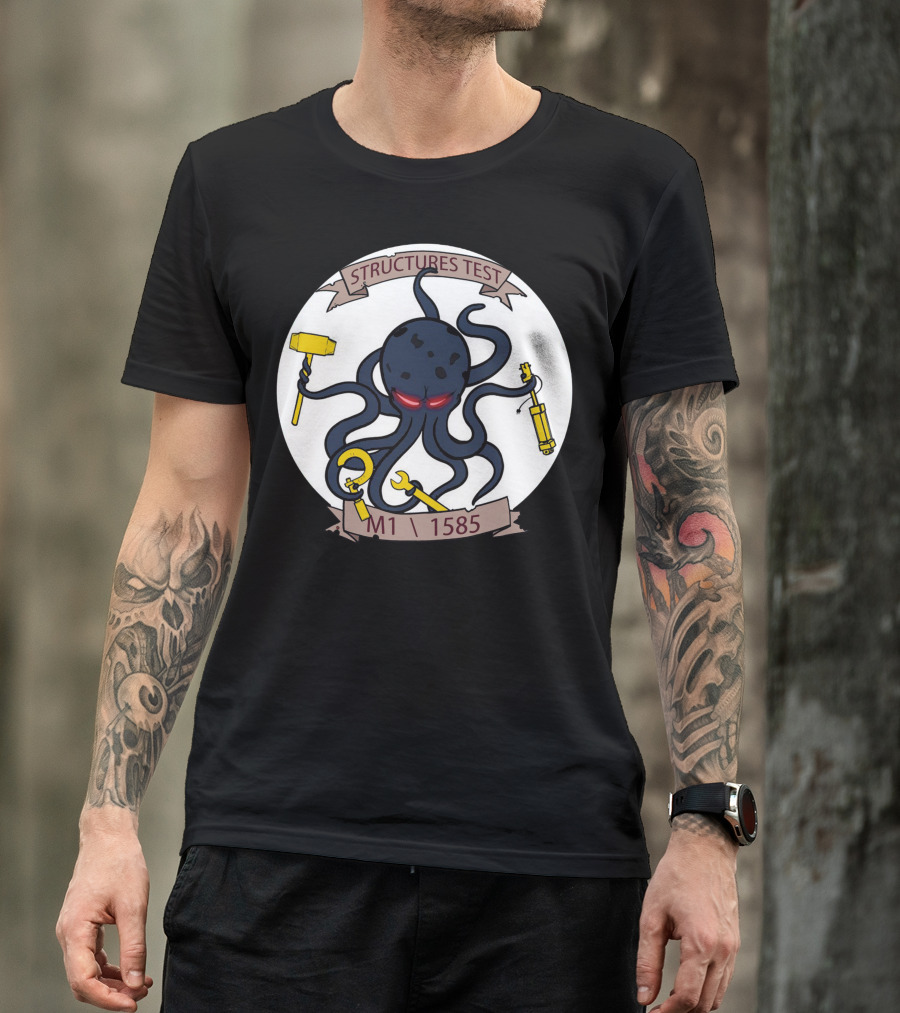 STRUCTURES TEST M1 1585 OCTOPUS WITH TOOLS T-Shirt