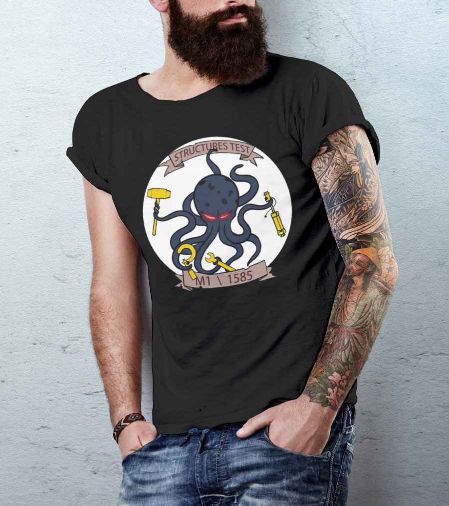STRUCTURES TEST M1 1585 OCTOPUS WITH TOOLS T-Shirt
