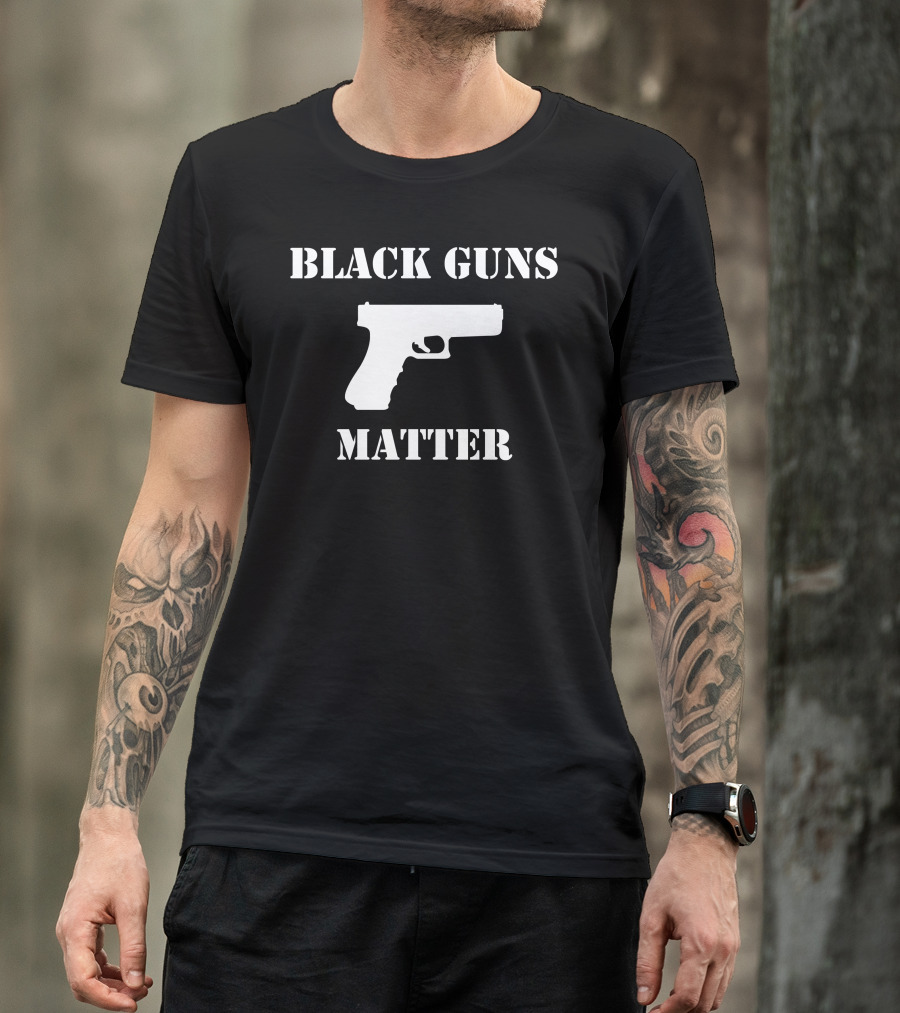 Black Guns Matter Glock Pistol T-Shirt