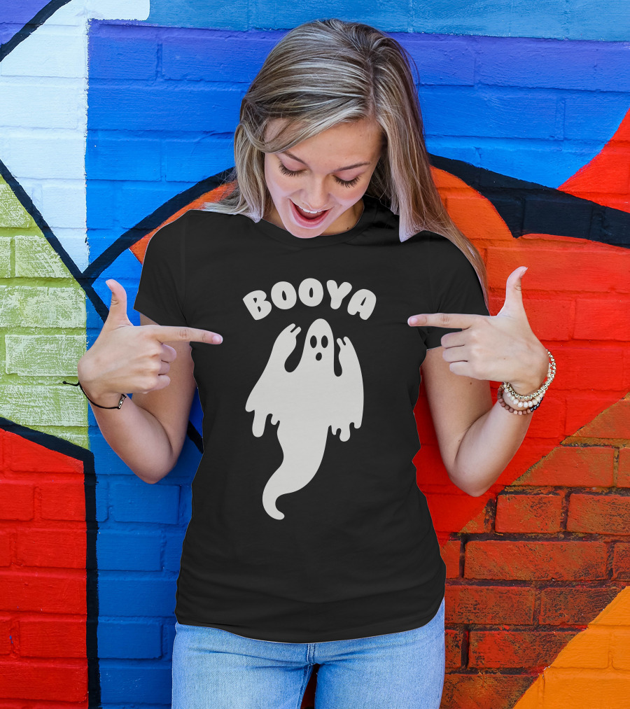 Booya Ghost Halloween Spooky Spirit T-Shirt