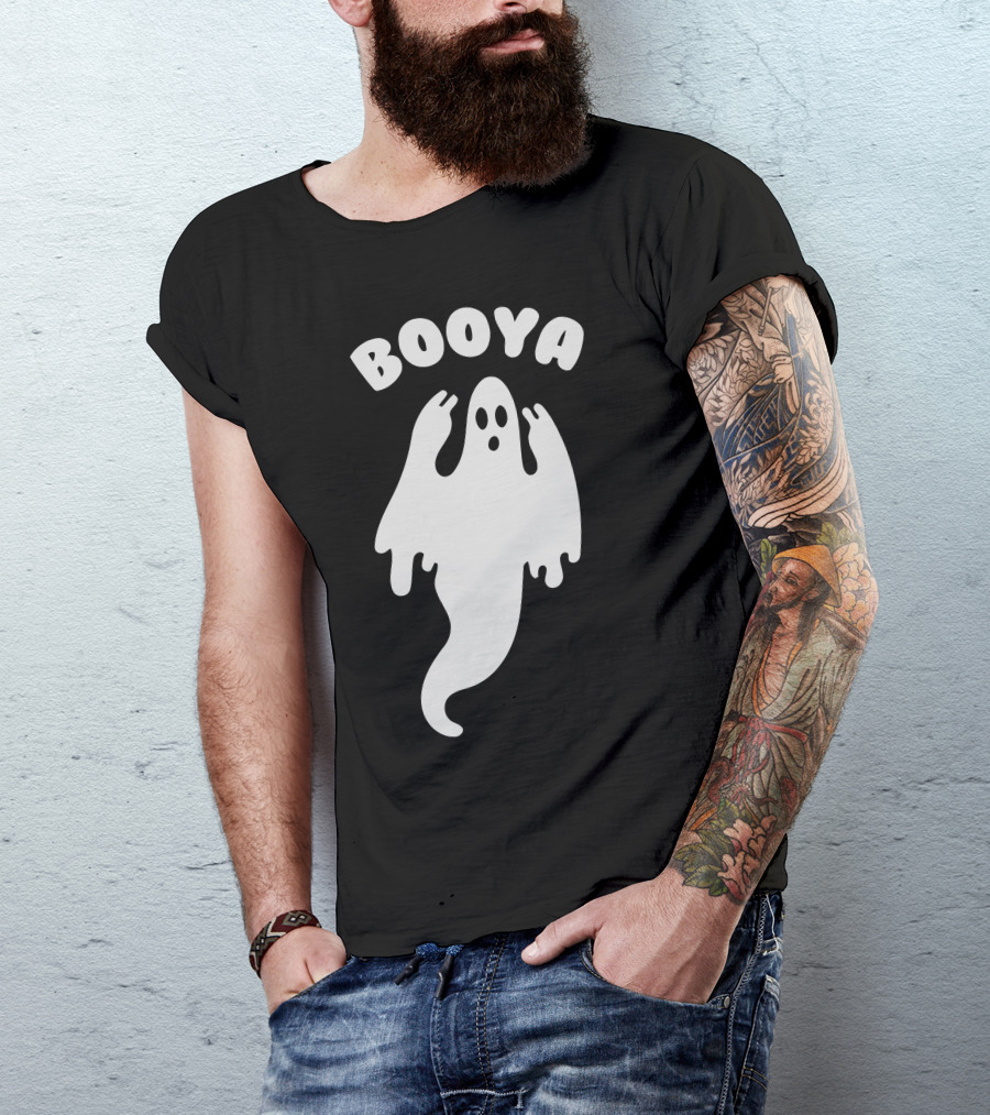 Booya Ghost Halloween Spooky Spirit T-Shirt