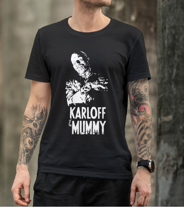 Karloff The Mummy Classic Horror Icon Image T-Shirt