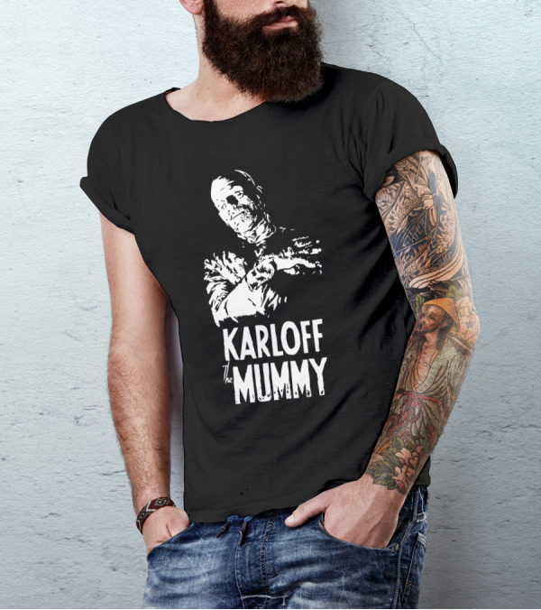 Karloff The Mummy Classic Horror Icon Image T-Shirt
