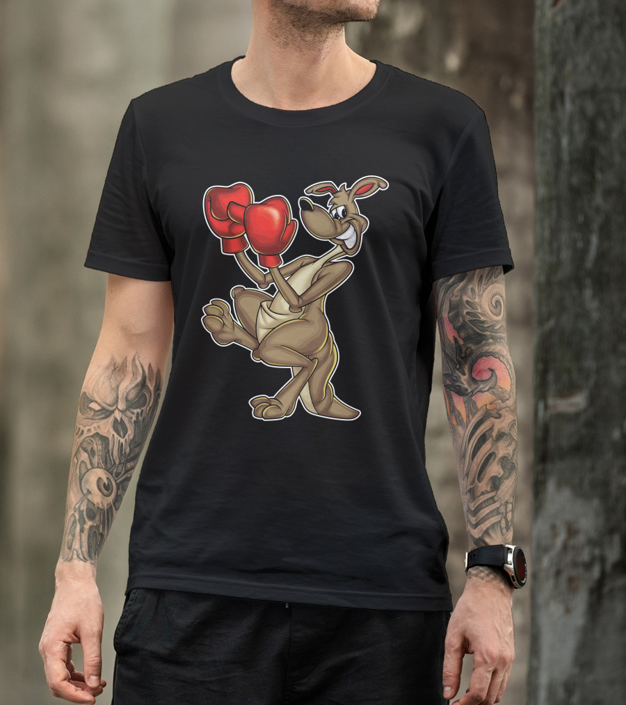 Boxing Kangaroo With Red Gloves T-Shirt
