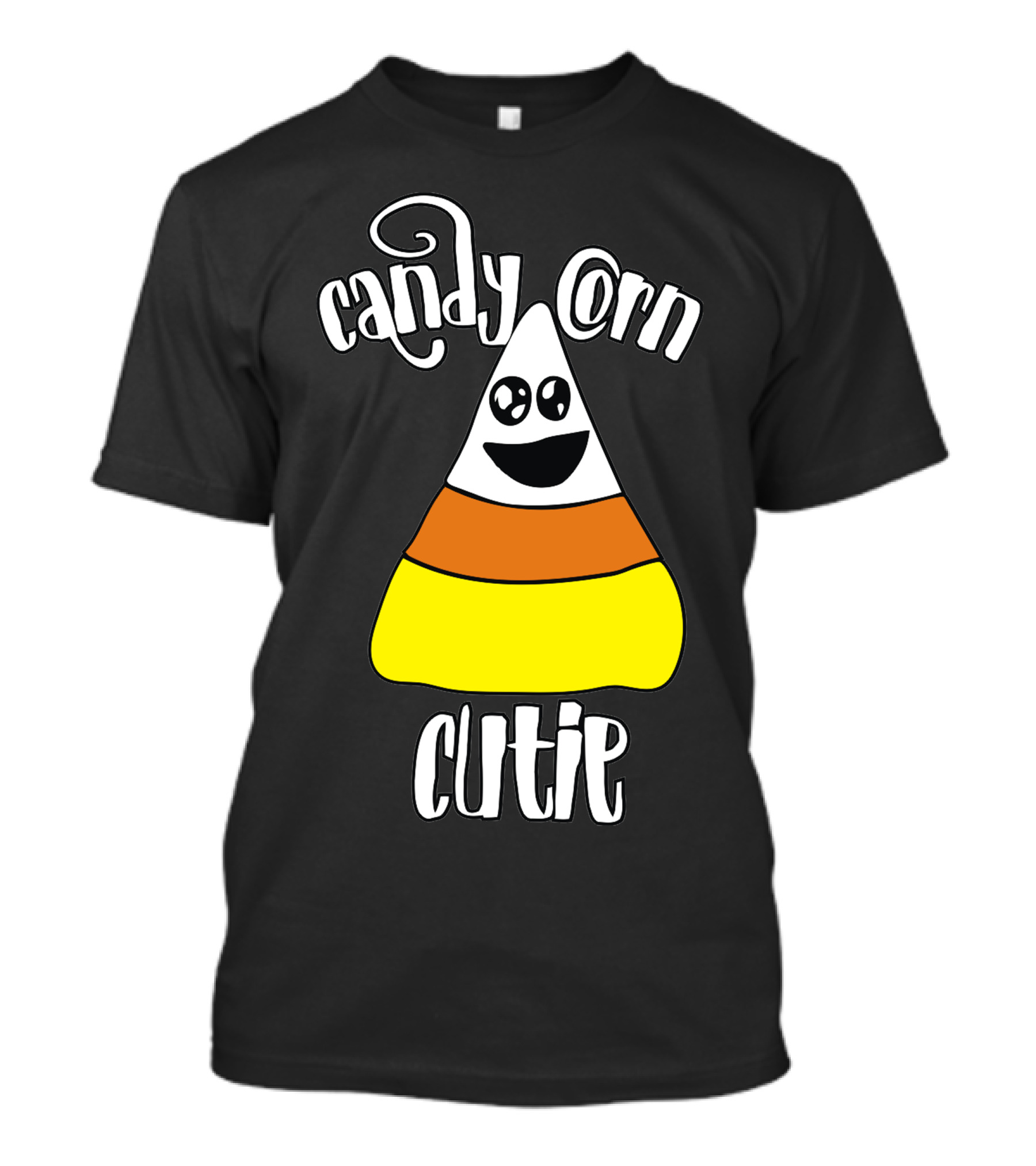 Candy Corn Cutie Smiling Halloween Treat T-Shirt