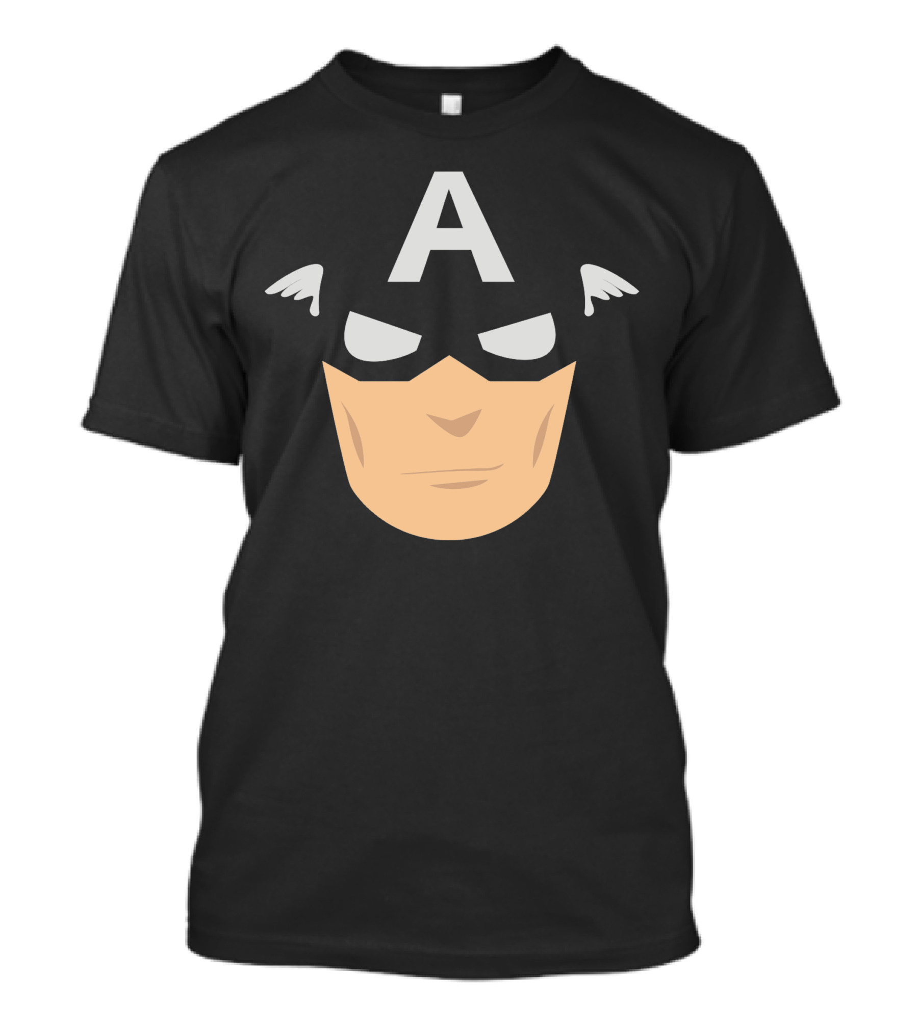 Captain America Stylized Minimal Mask T-Shirt