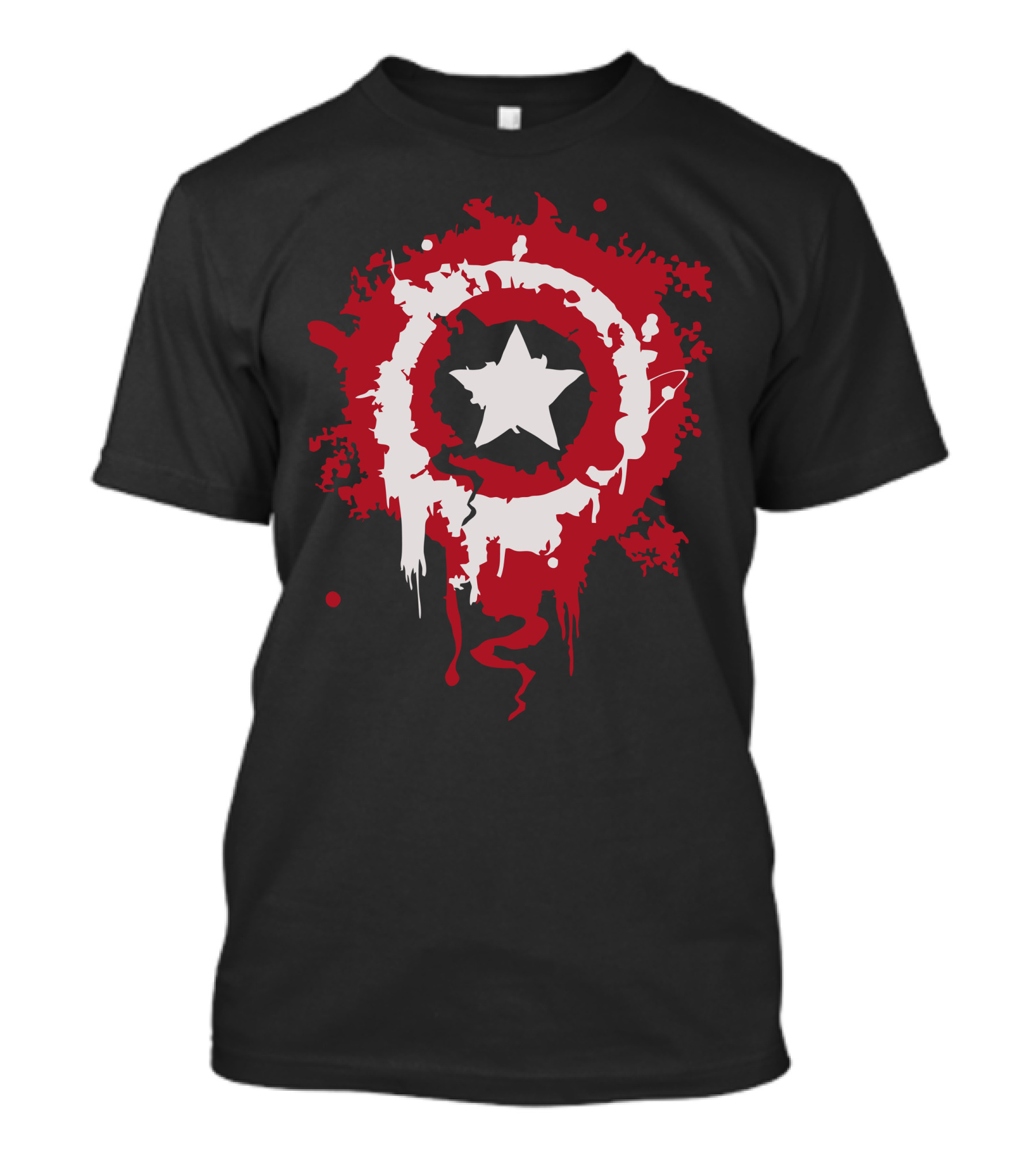 Captain America Shield Splatter T-Shirt
