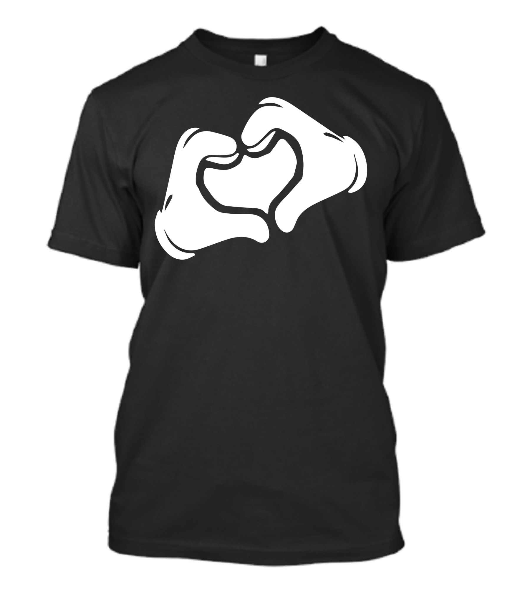 Cartoon Hands Making Heart Gesture T-Shirt