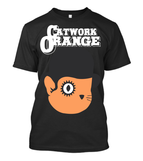 Catwork Orange Cat In Bowler Hat With Eyelash T-Shirt