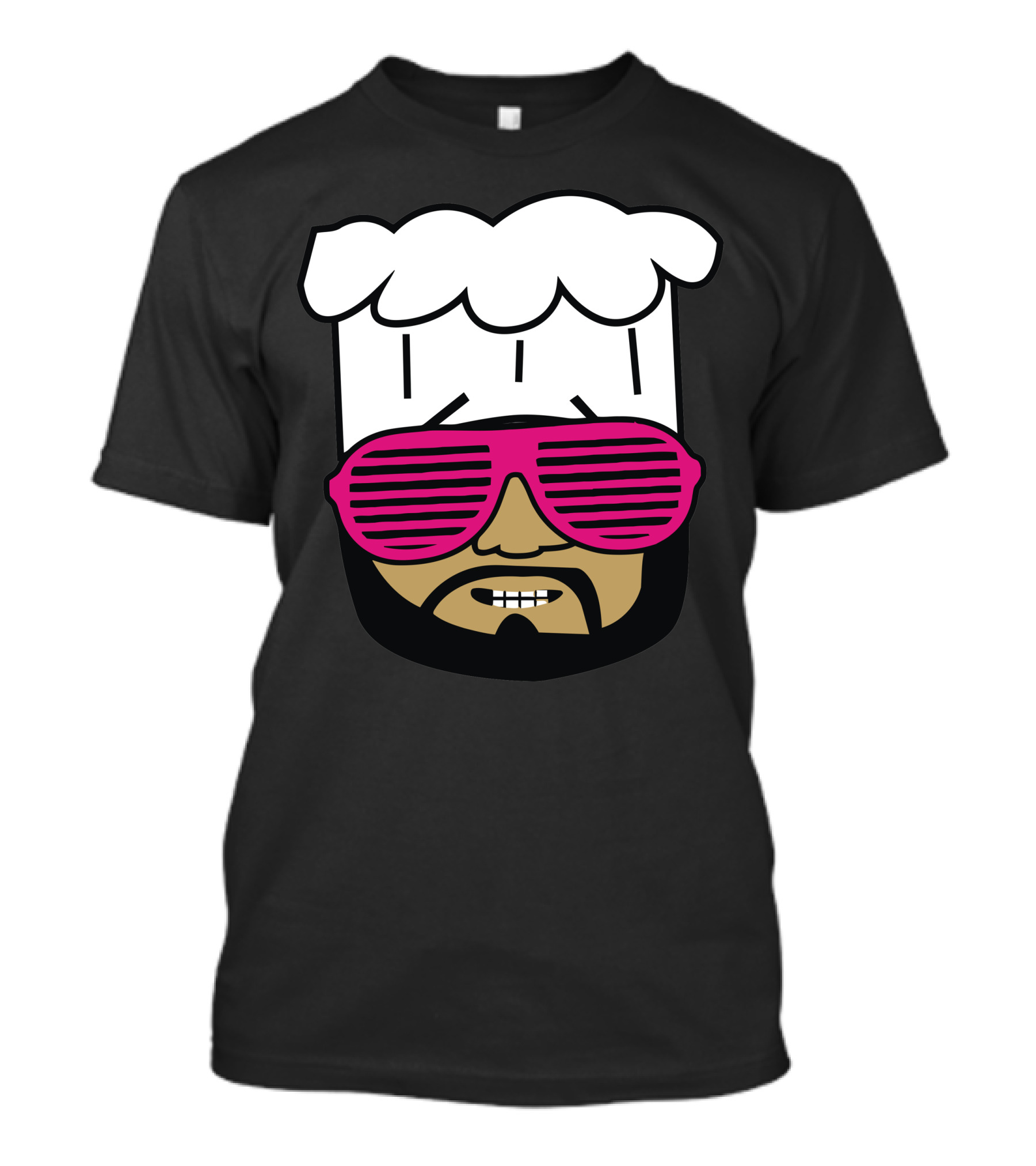 Chef Cool Geek Pink Shutter Shades T-Shirt