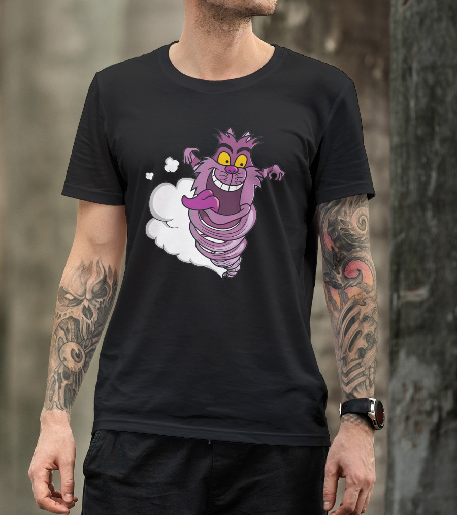 Chesmania Whirlwind Cat With Mischievous Grin T-Shirt