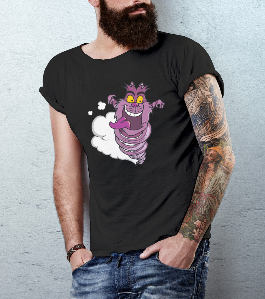 Chesmania Whirlwind Cat With Mischievous Grin T-Shirt