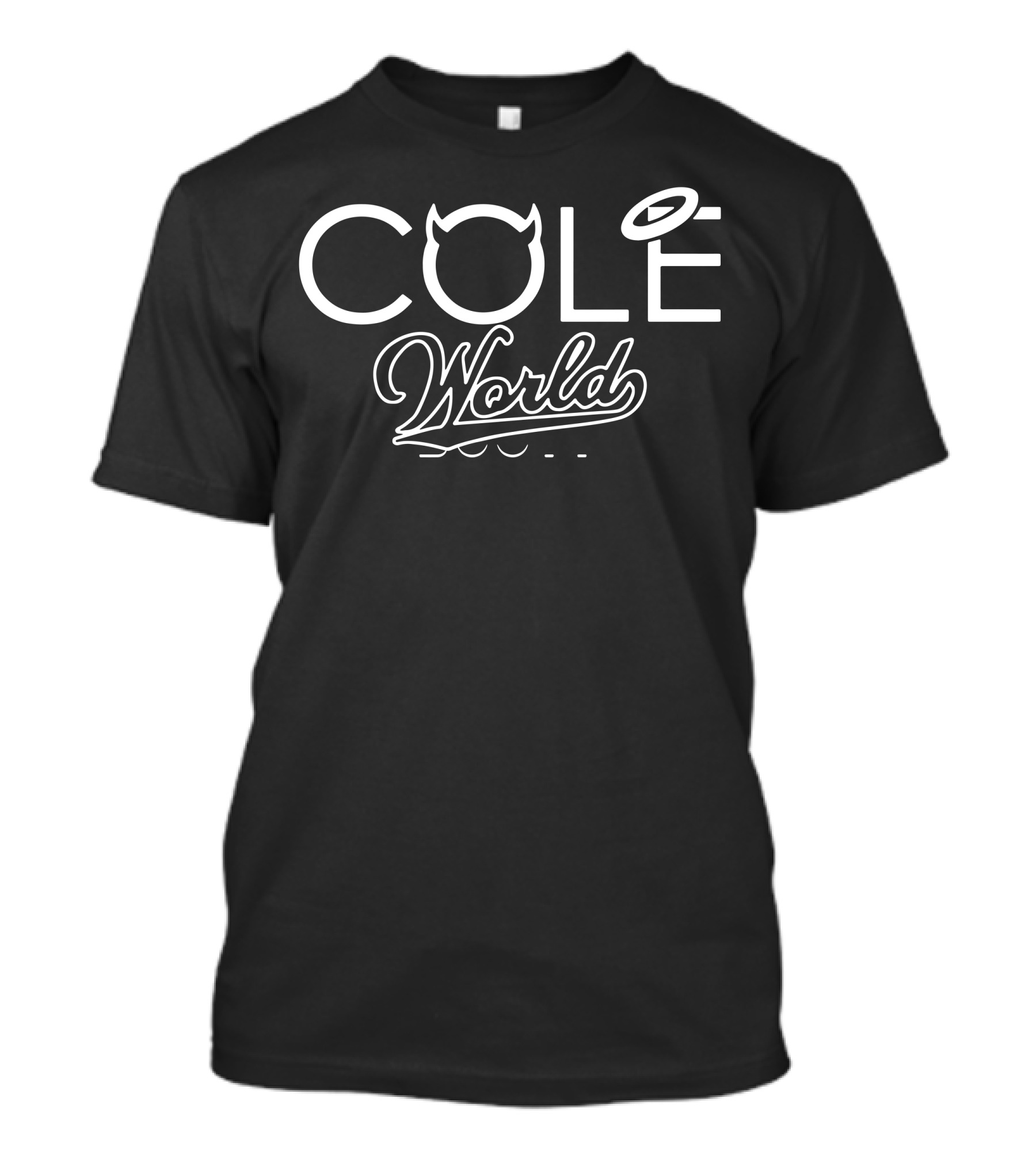 Cole World Devil Horns And Halo Contrast T-Shirt