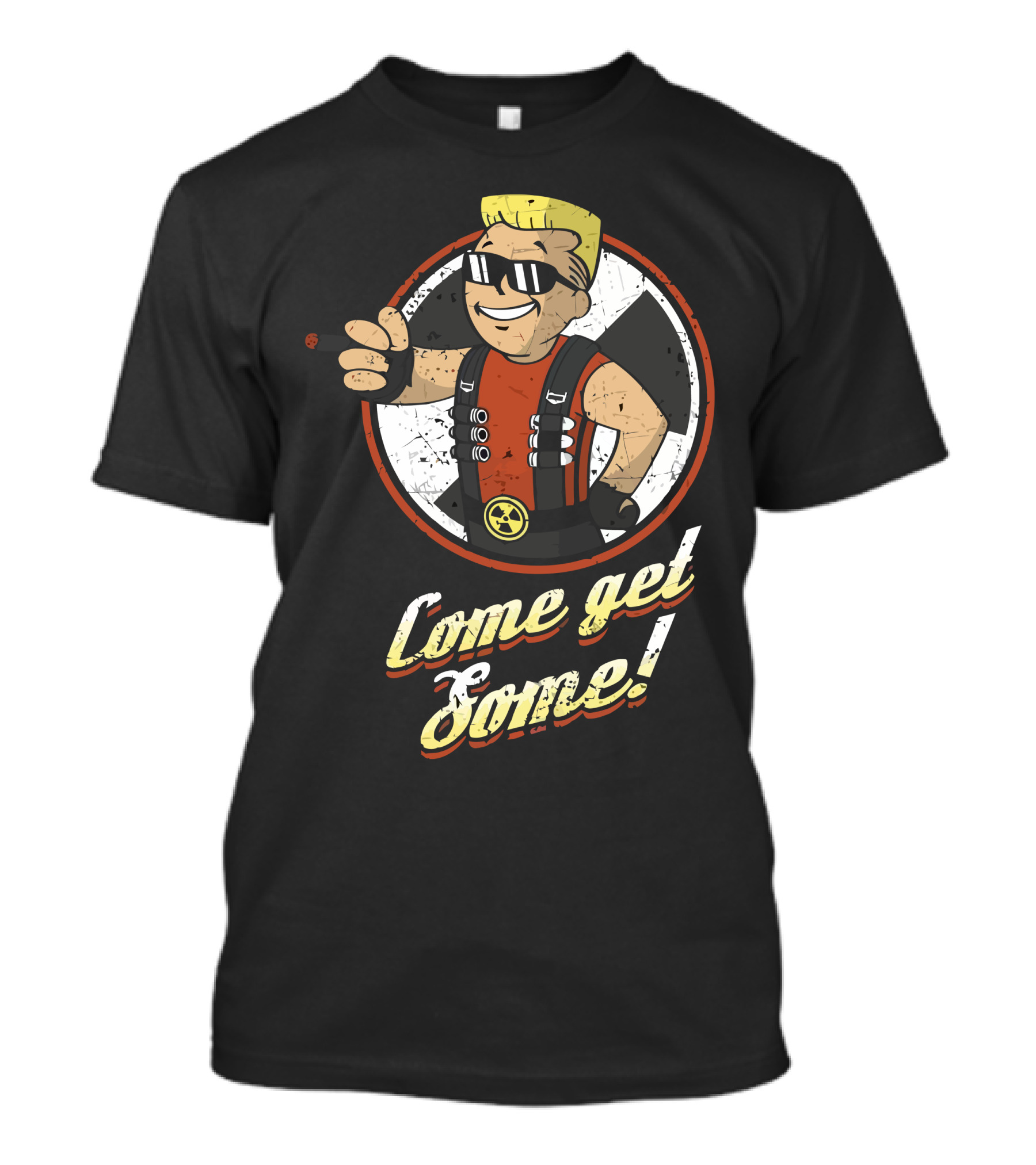 Come Get Some Retro Action Hero With Sunglasses And Cigar T-Shirt