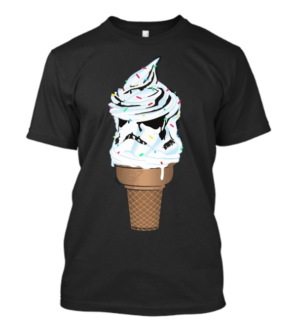 Cone Trooper Ice Cream Sprinkles Storm Trooper Mashup T-Shirt