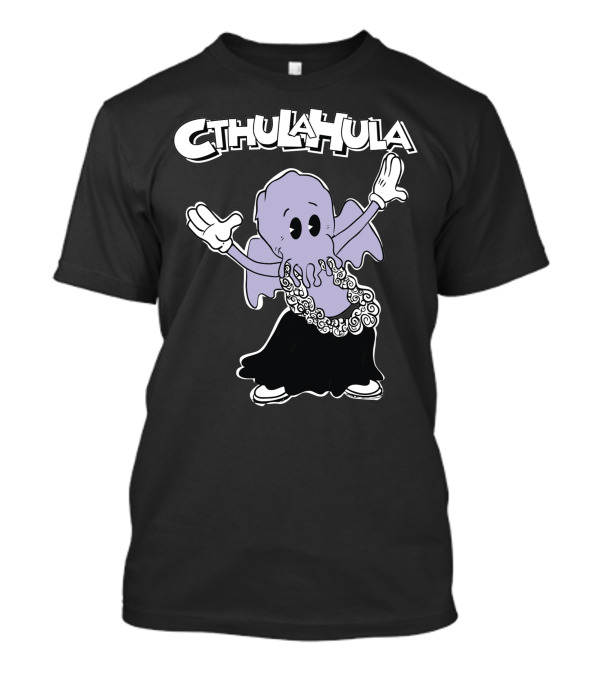 Cthulahula Dancing Lovecraftian Octopus With Hula Skirt And Gloves T-Shirt