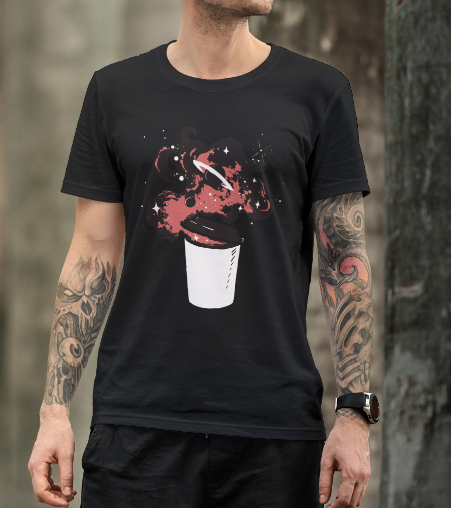 Cup Of Something Cosmic Galaxy Swirls And Stars T-Shirt