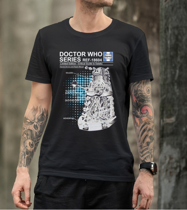 Doctor Who Series REF-18604 Critical Guide To Daleks Haynes Service And Repair Manual T-Shirt