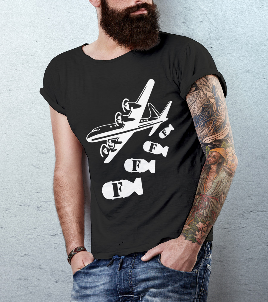 Dropping F Bombs Airplane T-Shirt