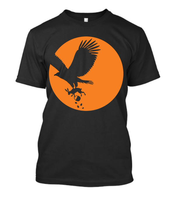 Easter Egg Hunt: Eagle Carries Bunny At Sunset T-Shirt