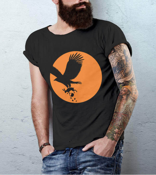 Easter Egg Hunt: Eagle Carries Bunny At Sunset T-Shirt
