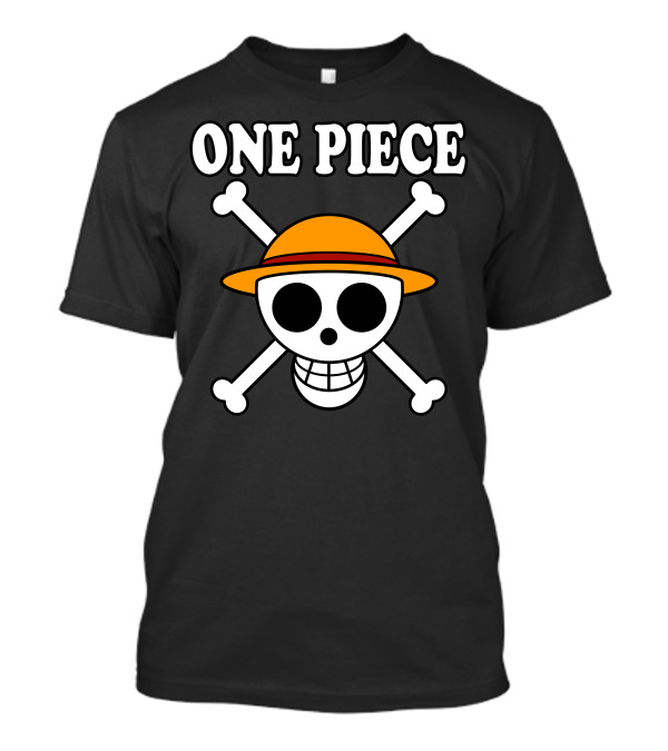 One Piece Jolly Roger Skull Logo Felpa T-Shirt