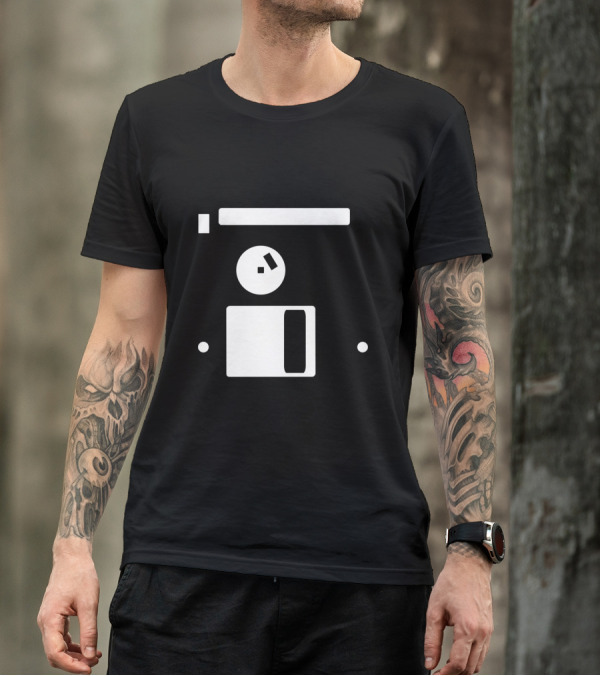 Floppy Disk Diskette Retro Video Game Controller T-Shirt