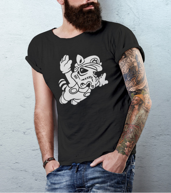 Stormtrooper Mario Raccoon Flyers T-Shirt