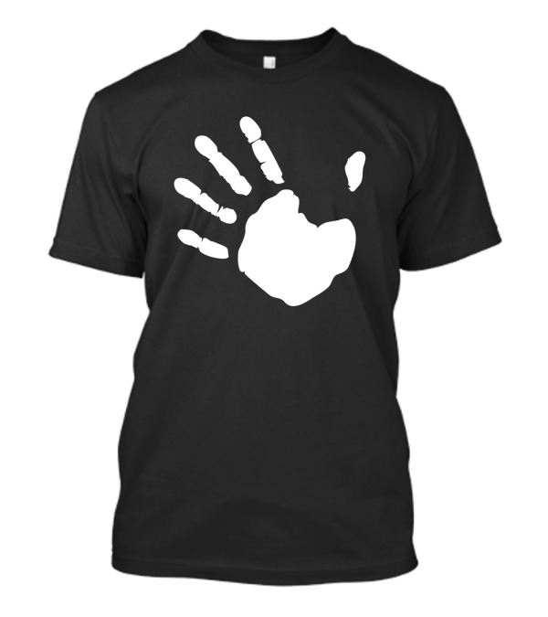 Fringe Hand White Handprint T-Shirt