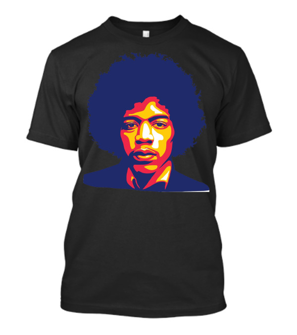 Jimi Hendrix Fire Psychedelic Pop T-Shirt
