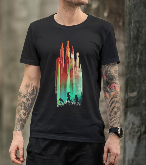 Journey To The Vibrant Silhouettes Of Emerald City T-Shirt