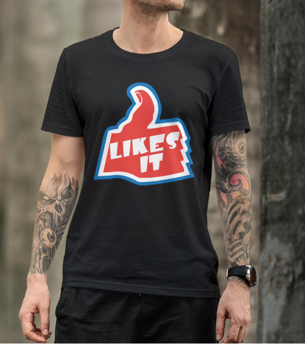 Thumbs Up 'Likes It' Bold Pop Culture Reference T-Shirt