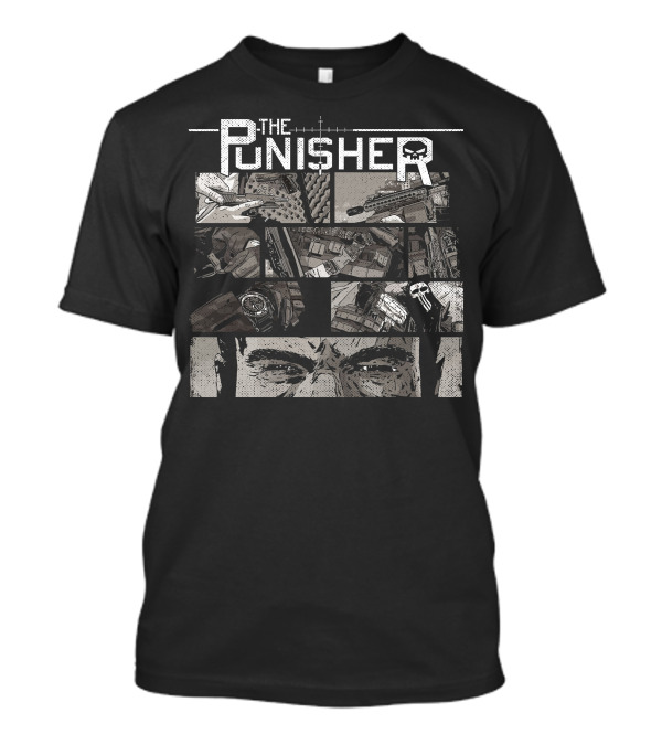 The Punisher Locked And Loaded Marvel Comics Panels T-Shirt