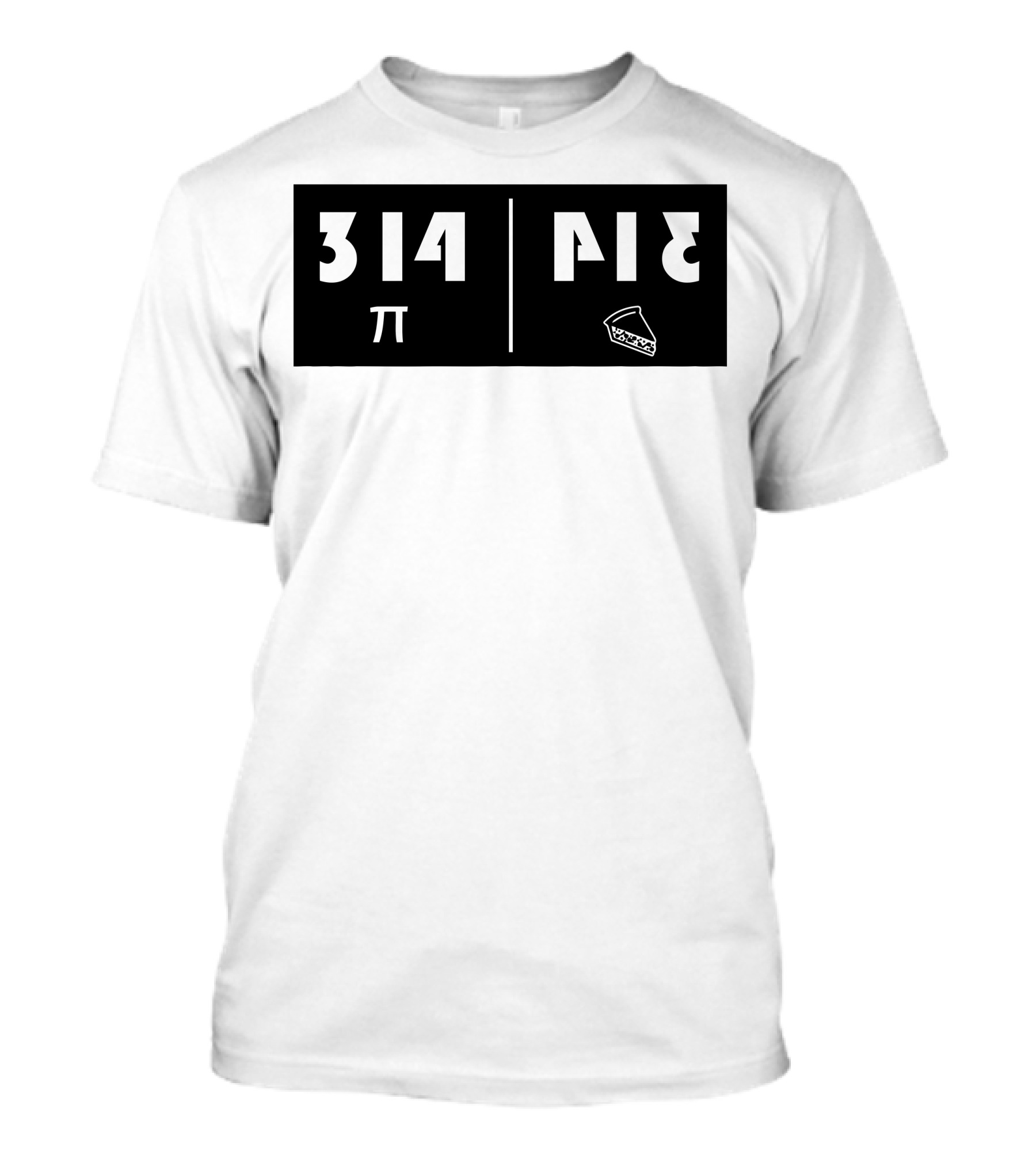 314 Pi Mirror Reflection Pie Slice T-Shirt