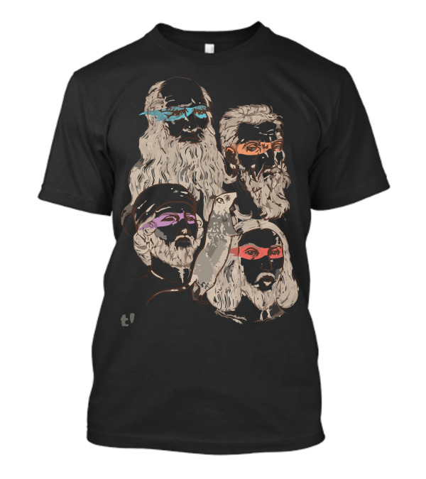 Shh The Rat Is Our Patron Ninja Turtles Renaissance Painters Mashup T-Shirt