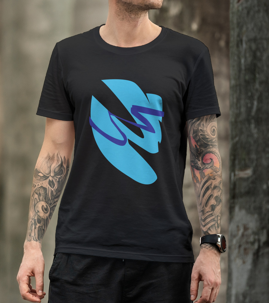 Solo Jazz Abstract Blue Cup Design Retro 90s T-Shirt