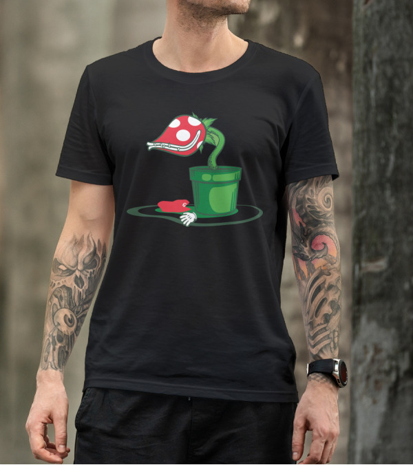 Spicy Italian Meatball Piranha Plant Mario Parody Bowser's Minion T-Shirt