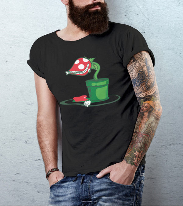 Spicy Italian Meatball Piranha Plant Mario Parody Bowser's Minion T-Shirt
