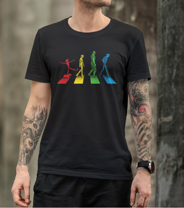 Cowboy Bebop Stray Dog Strutt Abbey Road Crossover T-Shirt