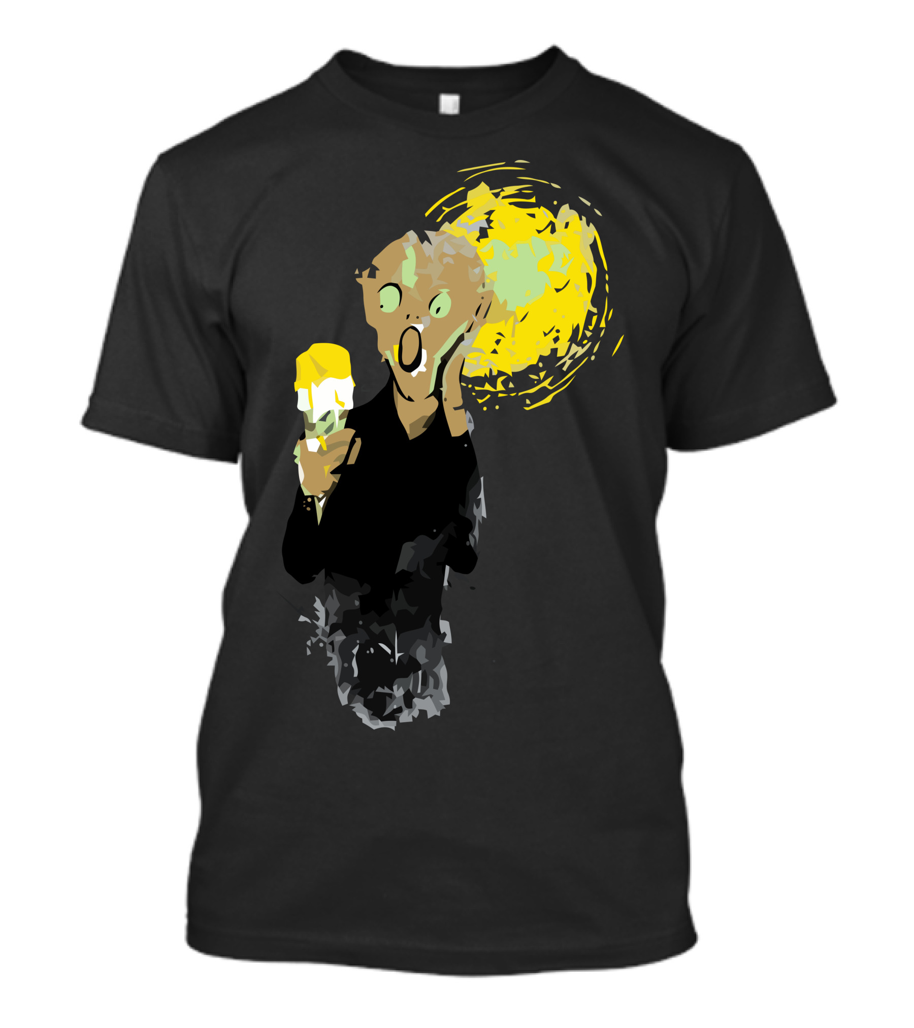 The Ice Scream Scream Painting Parody Ice Cream Mashup T-Shirt